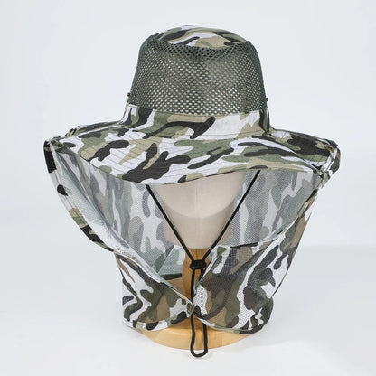Camouflage SunShield – Atmungsaktiver Outdoor-Hut mit Nackenschutz