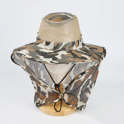 Camouflage SunShield – Atmungsaktiver Outdoor-Hut mit Nackenschutz