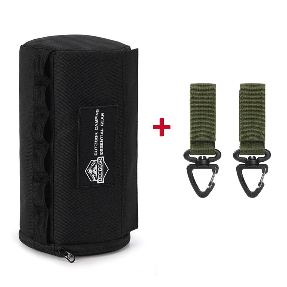 Tragbare wasserdichte Outdoor-Taschentuchbox aus Polyester - Hängender Serviettenhalter für Picknick, Camping und Wandern