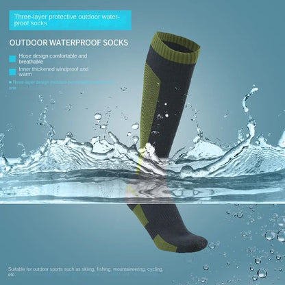 Knielange Wasserdichte Outdoor-Socken – Für Harte Wetterbedingungen Gemacht