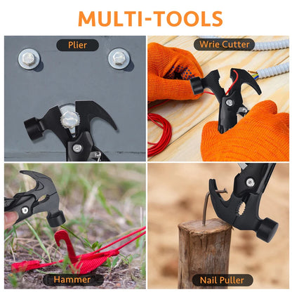 Multitool Hammer 12-in-1 – Dein Outdoor-Helfer für jede Lage!