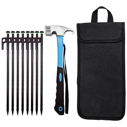 Heavy-Duty Tent Peg & Hammer Kit – Das Komplettset für stabile Outdoor-Abenteuer